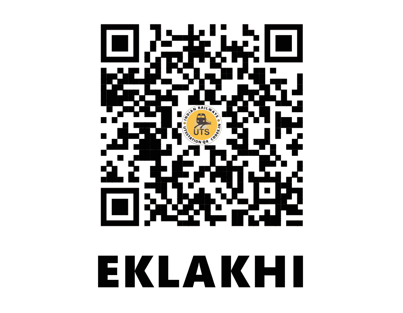 UTS QR Code for EKLAKHI - EKI (NF - WEST BENGAL)